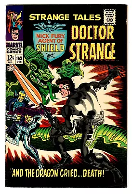 Buy STRANGE TALES #163 Marvel Comics 1967 Nick Fury,Doctor Strange, Jim Steranko Art • 16.01£