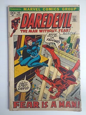 Buy Marvel Comics Daredevil #90 Origin Black Widow; Gil Kane Cover, Gene Colan Art • 13.35£
