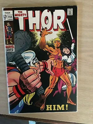 Buy Thor #165.  VF  1st Full Appearance “HIM” Adam Warlock.   June 1969 • 310£