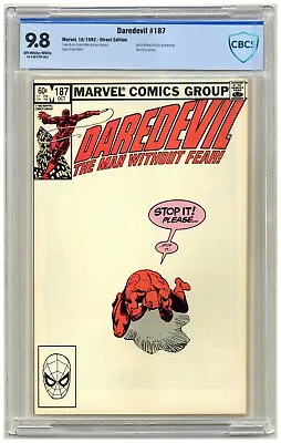 Buy Daredevil 187 (CBCS 9.8) Black Widow; Stick; Nick Fury; Frank Miller; 1982 A433 • 44.39£