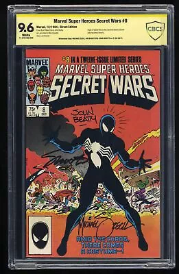 Buy Marvel Super-Heroes Secret Wars #8 CBCS NM+ 9.6 Signed Zeck Shooter Beatty • 398.96£