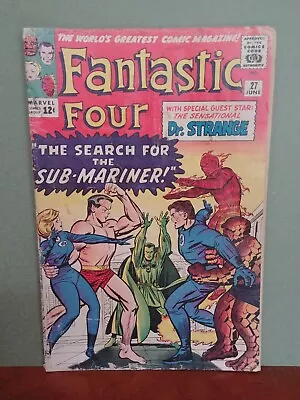 Buy Fantastic Four #27 1st Doctor Strange Crossver Sub-Mariner  1964 4.0 • 94.88£