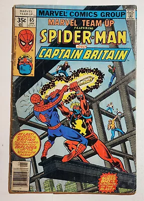 Buy MARVEL TEAM-UP #65  Spider-Man, 1st US Appearance Of CAPTAIN BRITAIN • 7.87£