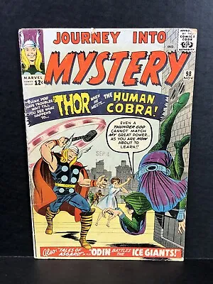 Buy Journey Into Mystery #98 1963 Marvel Avengers Loki Thor Key 1st App The Cobra! • 79.44£