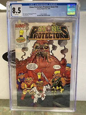 Buy Harvey 1993 STONE PROTECTORS #NN Premier Issue CGC 8.5 White Pages • 39.42£