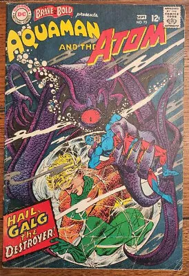Buy Brave And The Bold #73 DC Comics 1967 Aquaman + The Atom Carmine Infantino - FN- • 12.64£