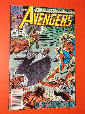 Buy The Avengers # 319 - Vf- 7.5 - 1990 Newsstand - The Crossing Line • 4.60£