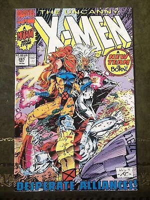Buy Uncanny X-men #281. 1991. A New Team Is Born. Wrap Around Cover • 7.50£