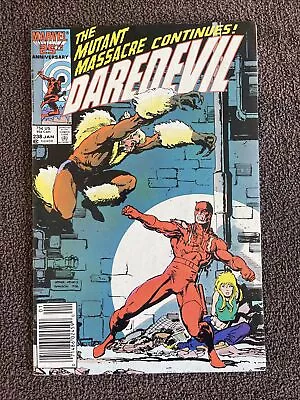 Buy DAREDEVIL #238 (Marvel, 1987) Mutant Massacre! Sabretooth ~ Newsstand • 4.79£