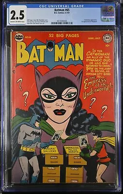 Buy Batman #65 - D.C. Comics 1951 CGC 2.5 Catwoman Appearance. 1st Appearance Of Win • 710.77£