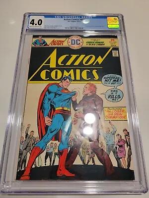 Buy Action Comics #452 1975 CGC 4.0 DC Superman New Champion Bronze FLASH SALE!!! • 45.59£