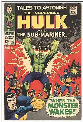 Buy TALES TO ASTONISH  99  VG/FN/5.0  -  Awesome Mid-grade Hulk Cover! • 37.09£