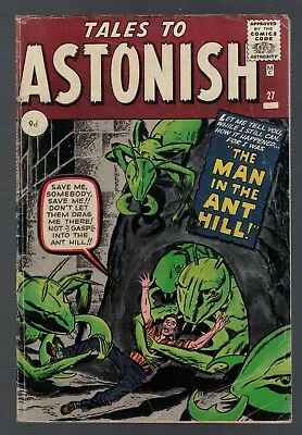 Buy Marvel Comics Tales To Astonish 27 VG 4.0 1st Appearance Ant Man Antman Avengers • 2,499.99£