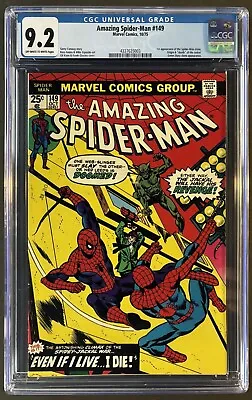 Buy Amazing Spider-man #149 Cgc 9.2 Marvel Comics 1975 1st Spidey Clone + Gwen Stacy • 237.17£