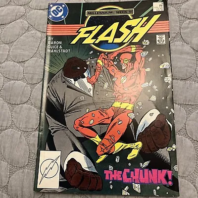 Buy Flash #9 - 1st Appearance Of Chunk (The Flash TV. Mike Baron Scripts. 1988 • 1.25£