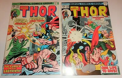 Buy Thor #235,236 Bright Glossy 9.2's White Pages  1975 John Buscema Absorbing Man • 27.80£