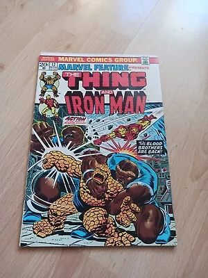 Buy Marvel Feature #12. Marvel Comics. The Thing. Iron Man. Thanos.Bronze Age. 1973. • 14.99£