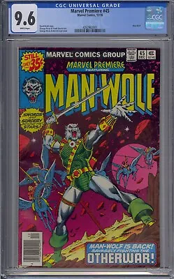 Buy Marvel Premiere #45 Cgc 9.6 Man-wolf George Perez White Pages • 94.87£