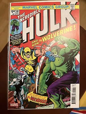 Buy Incredible Hulk #181 Facsimile Edition New Ptg Comic • 4£