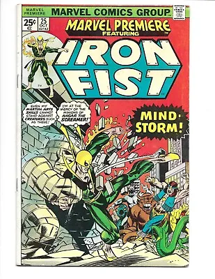Buy MARVEL PREMIERE: IRON FIST #25 (Marvel 1974) 1st John Byrne Art, 1st Jeryn Hogar • 11.82£