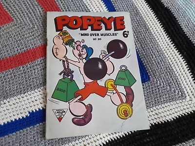 Buy Popeve Mind Over Muscles Comic Number 20 1961 L Miller & Son Box 15 • 6£
