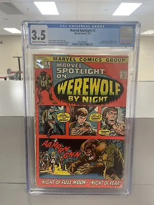 Buy Marvel Spotlight 2 CGC 3.5 First Werewolf By Night • 170£