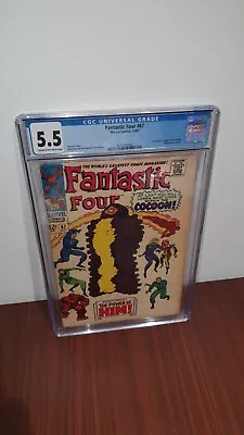 Buy Fantastic Four 67 5.5 CGC Cream To Off White Pages 1st Appearance Of Him Adam... • 100£