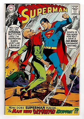 Buy Superman 205   1st & Death Black Zero   Neal Adams Cover • 16.08£