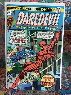Buy Daredevil #126 FN/VF Marvel 1975 Black Widow, 1st Torpedo II • 10.95£