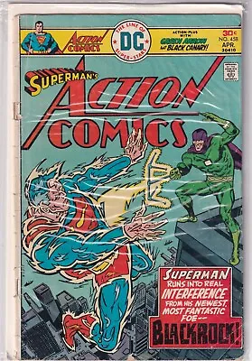 Buy Superman In Action Comics (1976) #458 G DC Comics 1st App. Blackrock • 2.36£