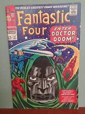 Buy Fantastic Four #57  Dr. Doom Steals Surfer's Power Inhumans 1966 Marvel  5.0 • 78.33£