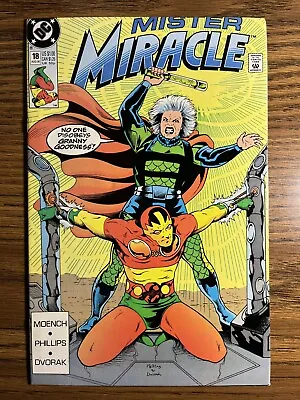 Buy Mister Miracle 18 High Grade Adam Hughes Cover Doug Moench Story Dc Comics 1990 • 3.12£