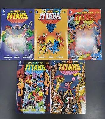 Buy The New Teen Titans - VOLUMES 1-5 - Wolfman - RARE - DC - Graphic Novels • 118.94£