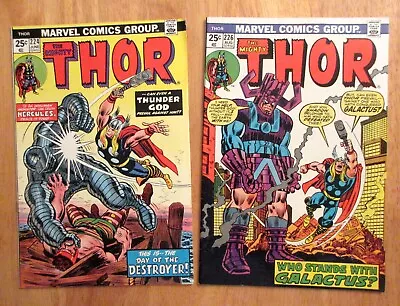 Buy Lot Of 2 Hi-Grade MIGHTY THOR! #224, 226 *Key!* Super Bright, Colorful & Glossy! • 44.22£