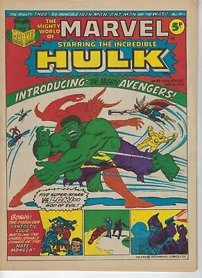 Buy MIGHTY WORLD OF MARVEL #46 - Aug 1973 - High Grade- Reprint Avengers #1 Fan Four • 99.95£