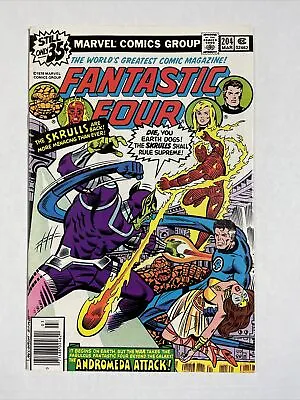 Buy Fantastic Four 204 F+ 1978 Marvel Comics Skrulls • 4.79£