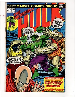 Buy The Incredible Hulk #164- 1973(THIS BOOK HAS MINOR RESTORATION SEE DESCRIPTION) • 14.16£