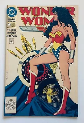 Buy #72 Wonder Woman Brian Polland Iconic Cover DC Comics USA 1988 • 26.28£