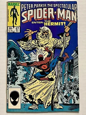 Buy Spectacular Spider-Man #97 (1984) Dr. Jonathan Ohnn (The Spot) +Hermit (VG-/6.5) • 19.19£