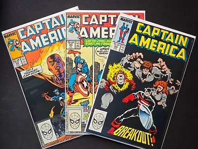 Buy (LOT 3) Captain America #s 340 355 356 Marvel Comics 1988 1989 - Pics - Combine • 5.13£