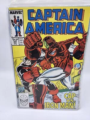 Buy Captain America #341 (05/88, Marvel) 1st Battlestar, Rock Python, Boomslag VF/NM • 6.40£