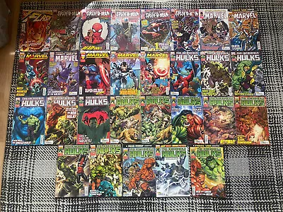 Buy Spider Man Hulk Flash Marvel Comic Magazine UK Printing 29 COMICS JOBLOT • 49.99£
