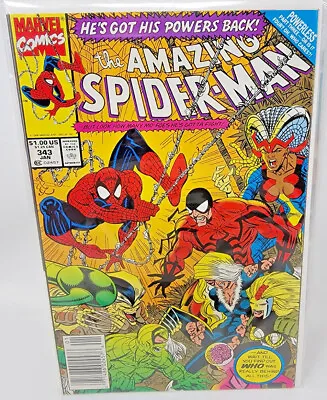 Buy Amazing Spider-man #343 Elias Wirtham (cardiac) Cameo *1991* Newsstand 9.2 • 12.30£
