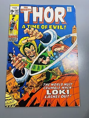 Buy Thor #191 (1971, Marvel) 1st Durok The Demolisher Stan Lee 1st Print BEAUTY • 11.82£