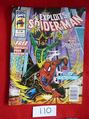 Buy 1 X Marvel Comic – The Exploits Of Spiderman – 28th July 1993 Ex Con (110) • 6.50£