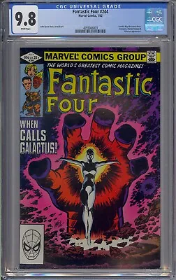 Buy Fantastic Four #244 Cgc 9.8 Galactus Frankie Raye Becomes Nova White Pages 6003 • 352.66£