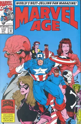 Buy Marvel Age #112 Comic - Captain America Celebrates 400 Issues • 4£