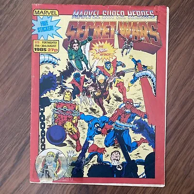 Buy Marvel Super Heroes Secret Wars #9 UK Magazine 1985 Spider-Man Alpha Flight • 7.99£
