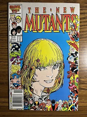 Buy New Mutants 45 Newsstand 25th Anniversary Cover Marvel Comics 1986 Vintage B • 3.90£