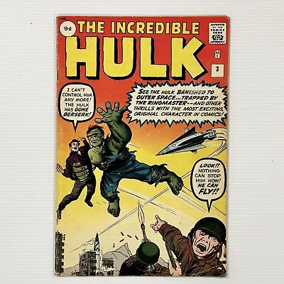 Buy Incredible Hulk #3 1962 VG+ Pence Copy • 1,080£
